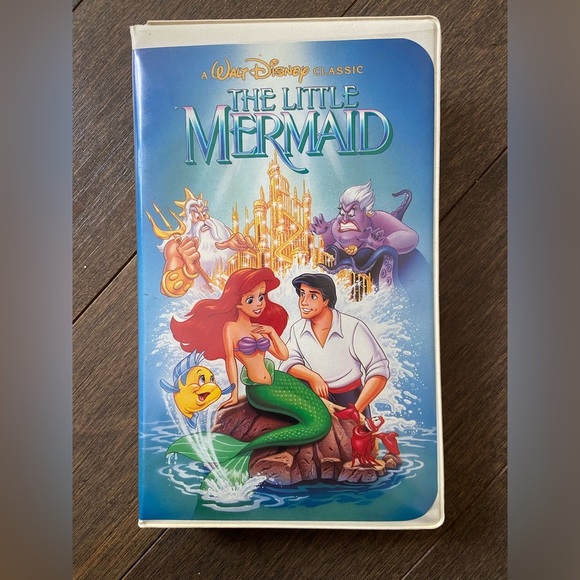 RARE first edition the little mermaid 1990 black diamond VHS BANNED COVER - Picture 1 of 6